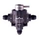 KMS Fuel pressure regulator 3-way with MAP-comp. 4,0 bar AN-6 fitting